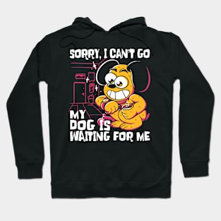 My Dog Is Waiting Hoodie